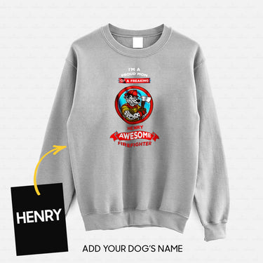 Personalized Dog Gift - I'm A Proud Mom For Dog Mom - Standard Crew Neck Sweatshirt